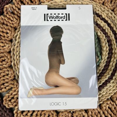 Wolford Logic 15 Tights COSMETIC NUDE Sheer Sz Small Style 18223 NEW
